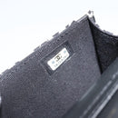 CHANEL Chain Shoulder Pouch Mini Matelasse 12 Satin Beige Gold CC Auth ARZ751SAM-11