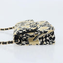 CHANEL Chain Shoulder Pouch Mini Matelasse 12 Satin Beige Gold CC Auth ARZ751SAM-4