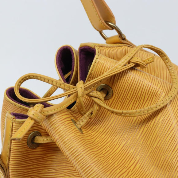 LOUIS VUITTON Epi Petit Noe Shoulder Bag Yellow M44109 LV Auth ARZ759