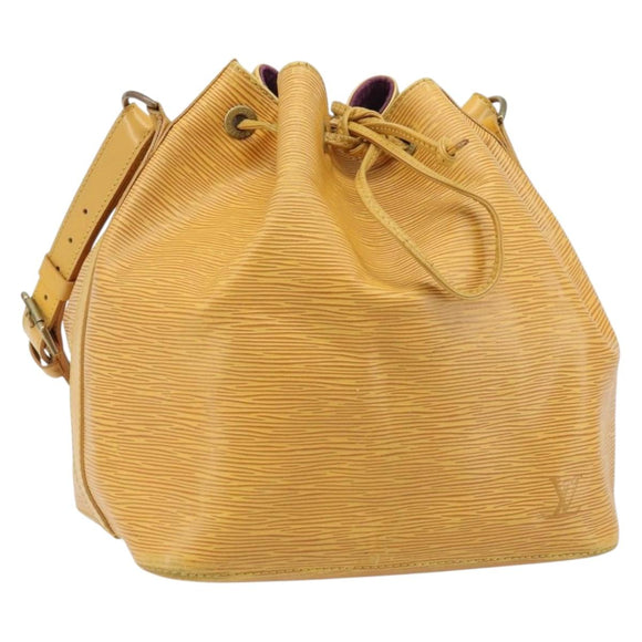 LOUIS VUITTON Epi Petit Noe Shoulder Bag Yellow M44109 LV Auth ARZ759