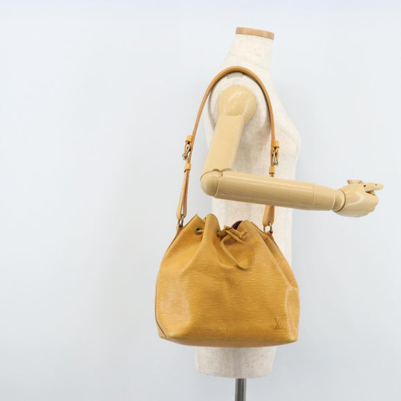 LOUIS VUITTON Epi Petit Noe Shoulder Bag Yellow M44109 LV Auth ARZ759