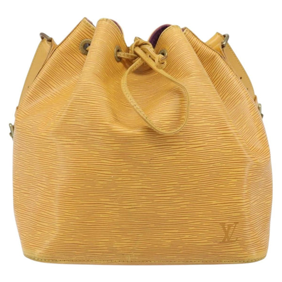 LOUIS VUITTON Epi Petit Noe Shoulder Bag Yellow M44109 LV Auth ARZ759