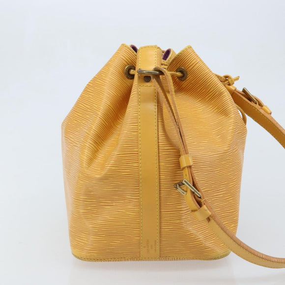 LOUIS VUITTON Epi Petit Noe Shoulder Bag Yellow M44109 LV Auth ARZ759
