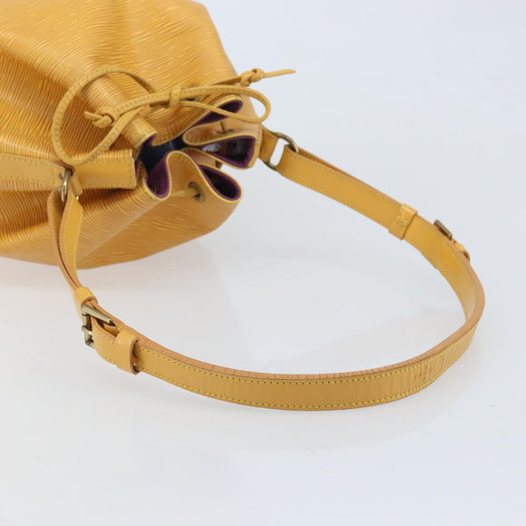LOUIS VUITTON Epi Petit Noe Shoulder Bag Yellow M44109 LV Auth ARZ759