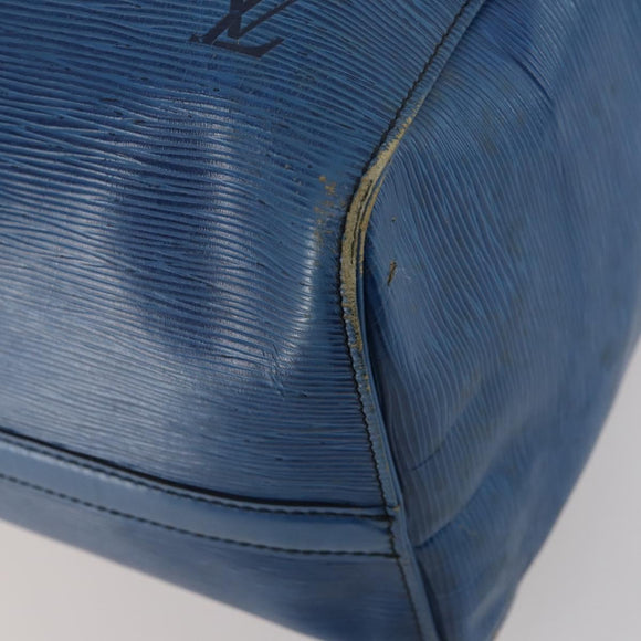 LOUIS VUITTON Epi Keepall 45 Boston Bag Blue M42975 LV Auth ARZ760
