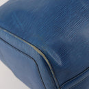 LOUIS VUITTON Epi Keepall 45 Boston Bag Blue M42975 LV Auth ARZ760-16