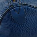 LOUIS VUITTON Epi Keepall 45 Boston Bag Blue M42975 LV Auth ARZ760-18