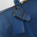 LOUIS VUITTON Epi Keepall 45 Boston Bag Blue M42975 LV Auth ARZ760-19