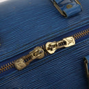 LOUIS VUITTON Epi Keepall 45 Boston Bag Blue M42975 LV Auth ARZ760-10