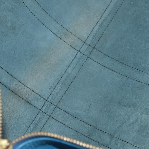 LOUIS VUITTON Epi Keepall 45 Boston Bag Blue M42975 LV Auth ARZ760