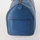 LOUIS VUITTON Epi Keepall 45 Boston Bag Blue M42975 LV Auth ARZ760-3