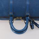 LOUIS VUITTON Epi Keepall 45 Boston Bag Blue M42975 LV Auth ARZ760-7