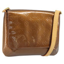 LOUIS VUITTON Monogram Vernis Thompson Street Bag Bronze M91124 LV Auth ARZ764-1