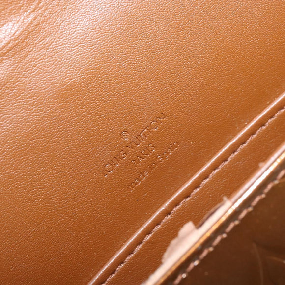 LOUIS VUITTON Monogram Vernis Thompson Street Bag Bronze M91124 LV Auth ARZ764