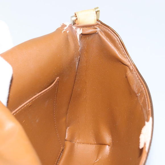 LOUIS VUITTON Monogram Vernis Thompson Street Bag Bronze M91124 LV Auth ARZ764