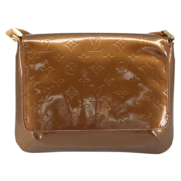 LOUIS VUITTON Monogram Vernis Thompson Street Bag Bronze M91124 LV Auth ARZ764