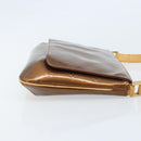 LOUIS VUITTON Monogram Vernis Thompson Street Bag Bronze M91124 LV Auth ARZ764-3