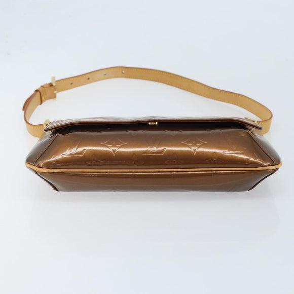 LOUIS VUITTON Monogram Vernis Thompson Street Bag Bronze M91124 LV Auth ARZ764