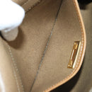 Christian Dior Honeycomb Canvas Shoulder Bag PVC Beige Gold Auth ARZ767-12