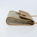 Christian Dior Honeycomb Canvas Shoulder Bag PVC Beige Gold Auth ARZ767-3