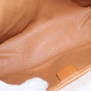 CELINE Macadam Canvas Clutch Bag PVC Leather Brown Gold Auth ARZ771A-10