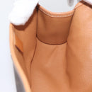 CELINE Macadam Canvas Clutch Bag PVC Leather Brown Gold Auth ARZ771A-11