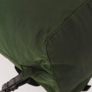 PRADA Backpack Nylon Khaki Silver Auth ARZ774-19