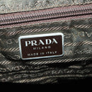 PRADA Backpack Nylon Khaki Silver Auth ARZ774-25