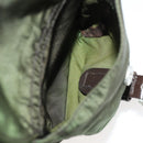 PRADA Backpack Nylon Khaki Silver Auth ARZ774-29