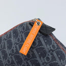 Christian Dior Trotter Canvas Pouch Navy Silver Auth ARZ782A-8