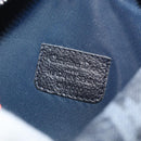 Christian Dior Trotter Canvas Pouch Navy Silver Auth ARZ782A-12