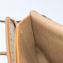 Christian Dior Honeycomb Canvas Shoulder Bag PVC Beige Gold Auth ARZ784-20