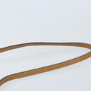 Christian Dior Honeycomb Canvas Shoulder Bag PVC Beige Gold Auth ARZ784-8