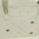 CHANEL Cambon Line Matelasse Hand Bag Leather White Silver CC Auth ARZ785SAM-7