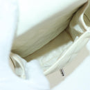 CHANEL Cambon Line Matelasse Hand Bag Leather White Silver CC Auth ARZ785SAM-23