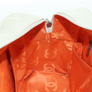CHANEL Cambon Line Matelasse Hand Bag Leather White Silver CC Auth ARZ785SAM-27