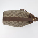 GUCCI GG Supreme Shoulder Bag PVC Beige Gold Auth ARZ789-4