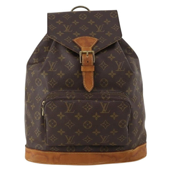 LOUIS VUITTON Monogram Montsouris GM Backpack M51135 LV Auth ARZ795