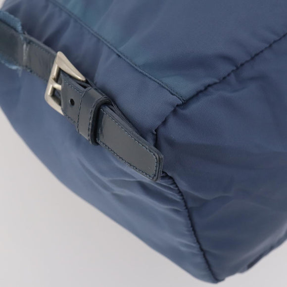 PRADA Backpack Nylon Light Blue Silver Auth ARZ796