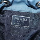 PRADA Backpack Nylon Light Blue Silver Auth ARZ796-23