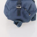 PRADA Backpack Nylon Light Blue Silver Auth ARZ796-6