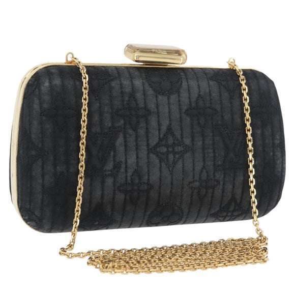 LOUIS VUITTON Monogram Motard Minodiere Clutch Bag Black M95750 LV Auth ARZ800A