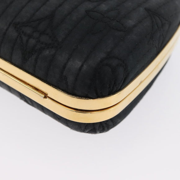 LOUIS VUITTON Monogram Motard Minodiere Clutch Bag Black M95750 LV Auth ARZ800A