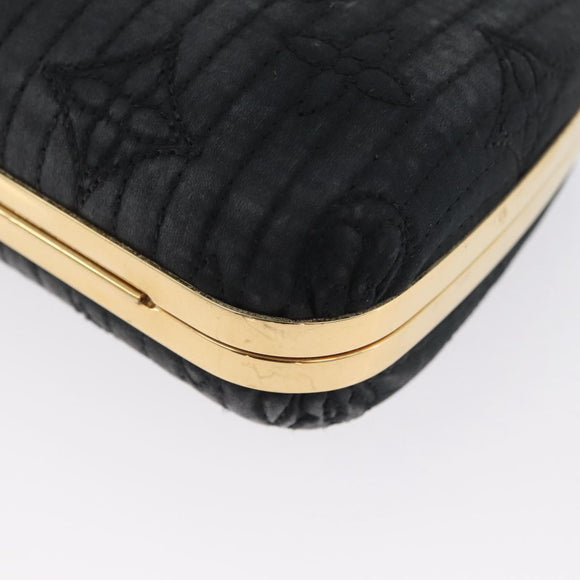 LOUIS VUITTON Monogram Motard Minodiere Clutch Bag Black M95750 LV Auth ARZ800A