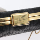 LOUIS VUITTON Monogram Motard Minodiere Clutch Bag Black M95750 LV Auth ARZ800A-10