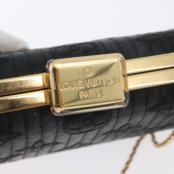 LOUIS VUITTON Monogram Motard Minodiere Clutch Bag Black M95750 LV Auth ARZ800A