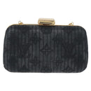 LOUIS VUITTON Monogram Motard Minodiere Clutch Bag Black M95750 LV Auth ARZ800A-13