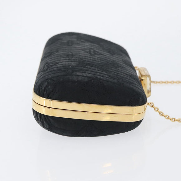 LOUIS VUITTON Monogram Motard Minodiere Clutch Bag Black M95750 LV Auth ARZ800A