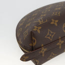 LOUIS VUITTON Monogram Trousse Demi Ronde Cosmetic Pouch M47520 LV Auth ARZ812-16