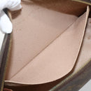 LOUIS VUITTON Monogram Trousse Demi Ronde Cosmetic Pouch M47520 LV Auth ARZ812-11